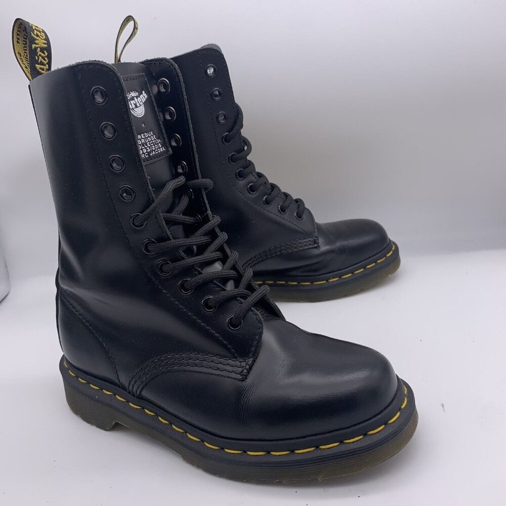Dr Martens X Marc Jacobs 1460 Redux Grunge Black Limited Edition Size 36 / W 5
